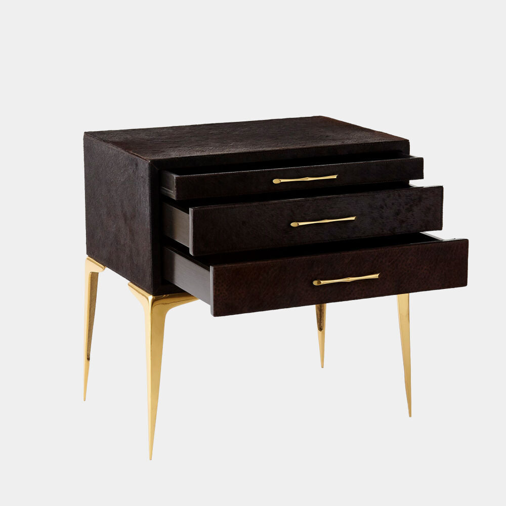 Spina Bedside Table, Black