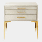 Spina Bedside Table, White