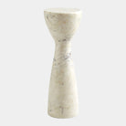Clessidra Side Table, White Marble