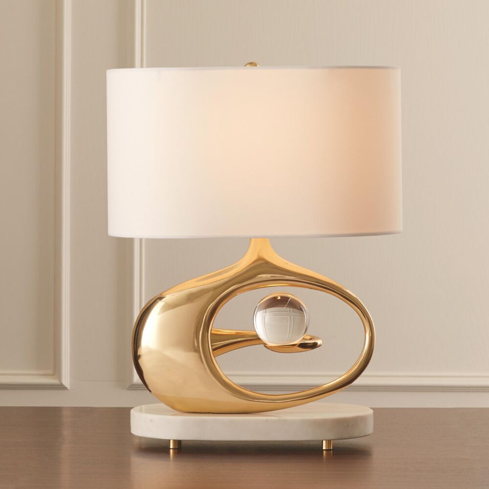 Aureola Table Lamp, Brass