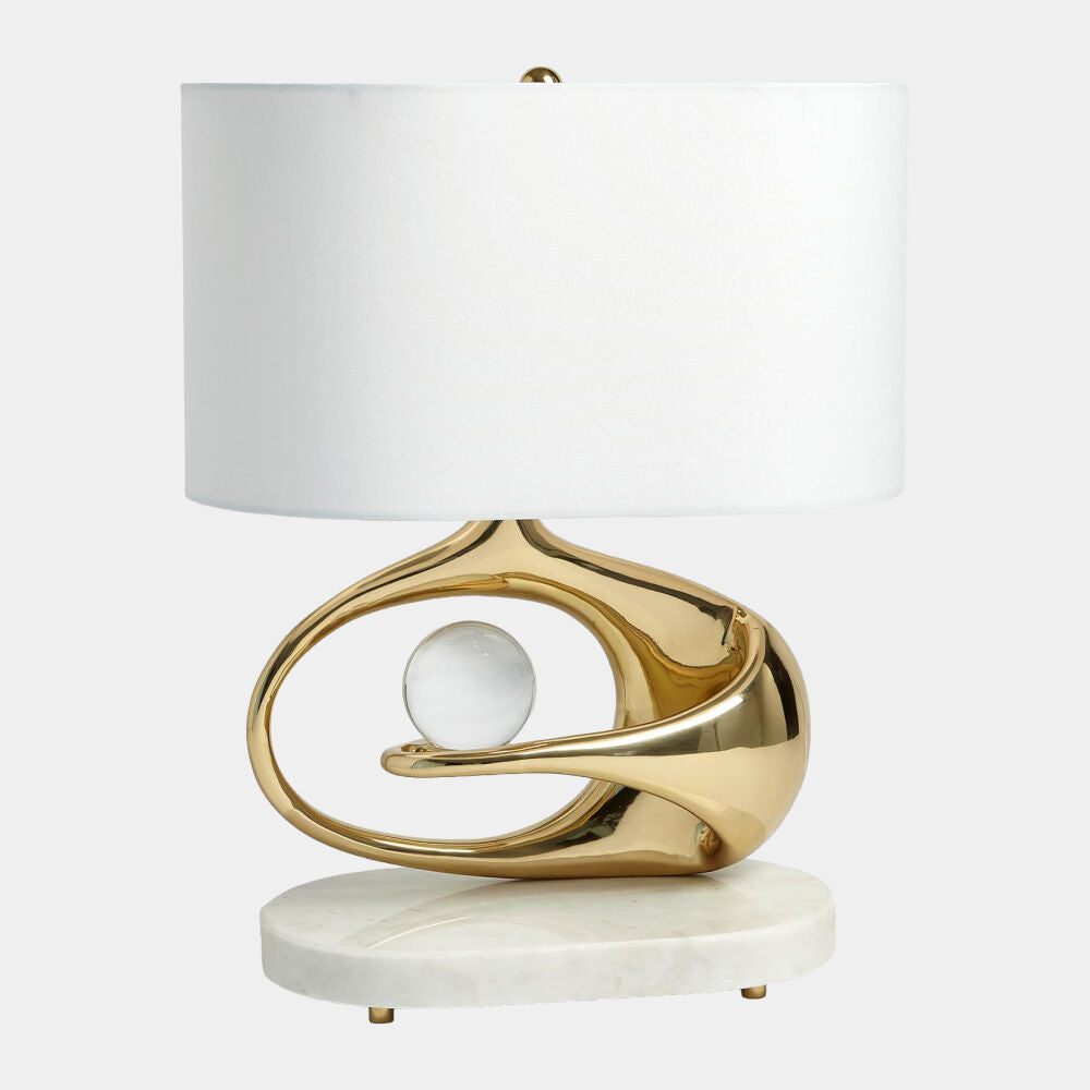 Aureola Table Lamp, Brass
