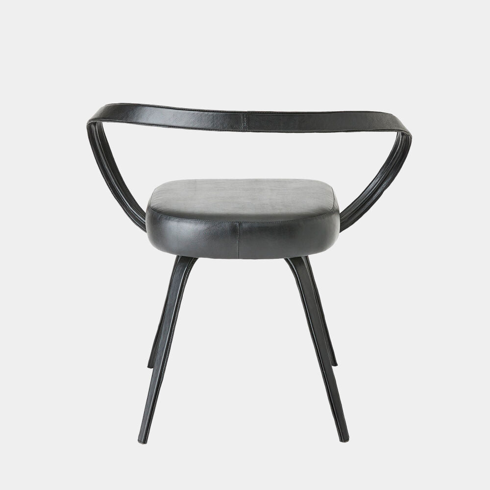 Pelle Curved Chair, Black