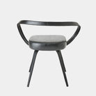 Pelle Curved Chair, Black
