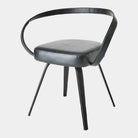 Pelle Curved Chair, Black