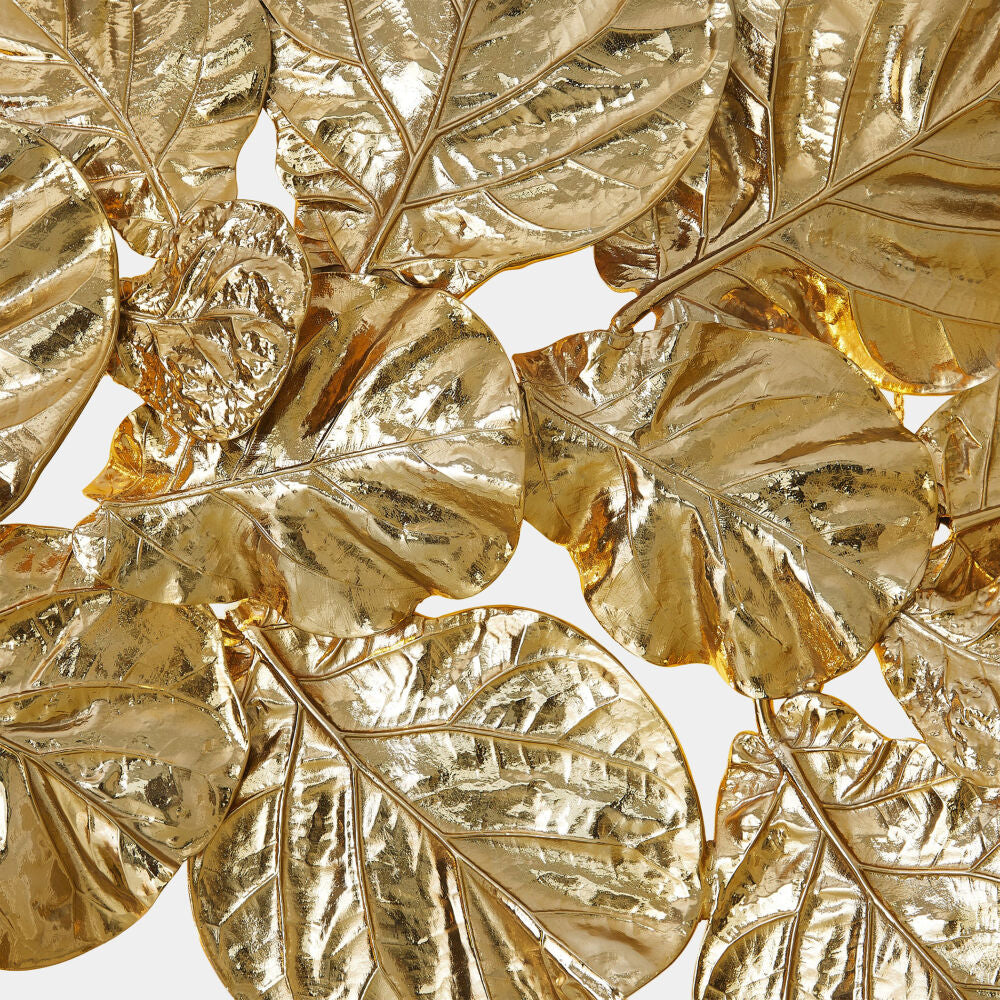 Fico Lighted Wall Sculpture, Brass