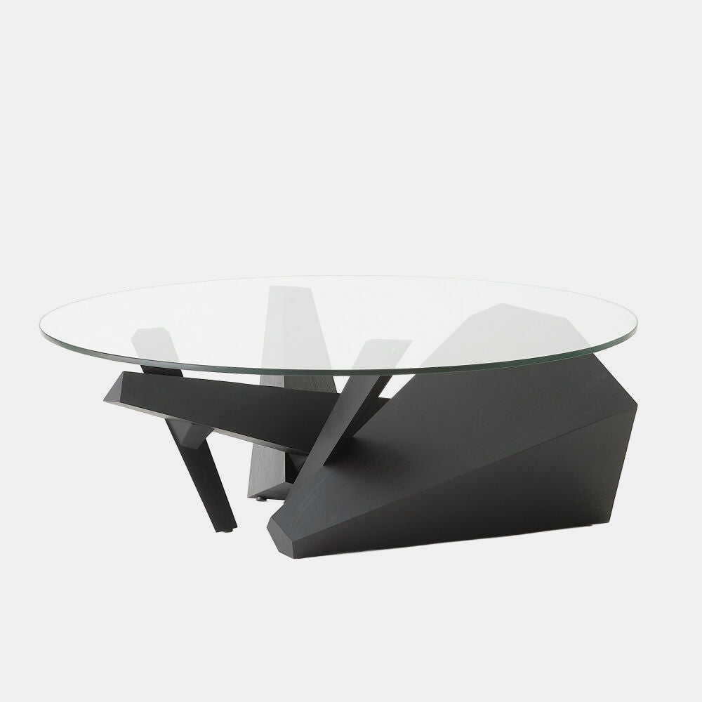 Prisma Cocktail Table, Blackened Oak