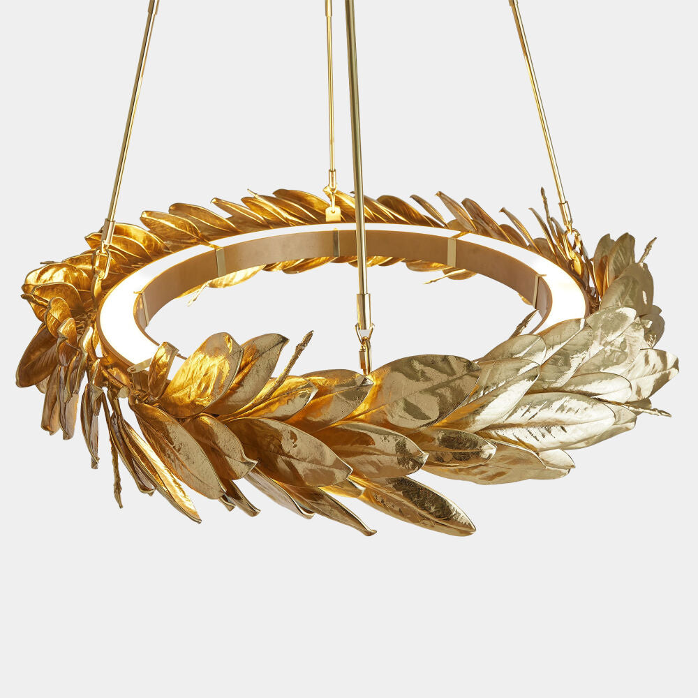 Alloro Chandelier, Brass