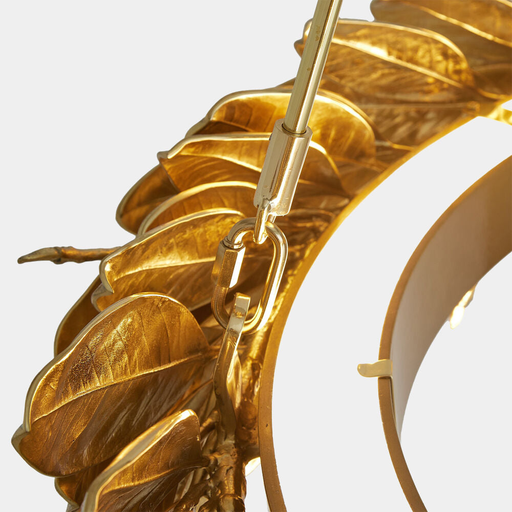 Alloro Chandelier, Brass