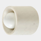 Cairn Stone Sconce, White