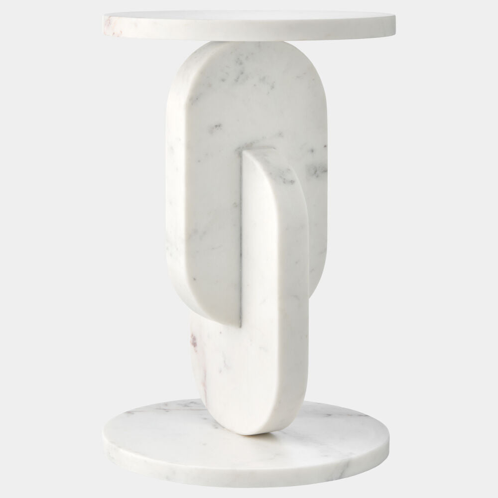 Anello Side Table, White