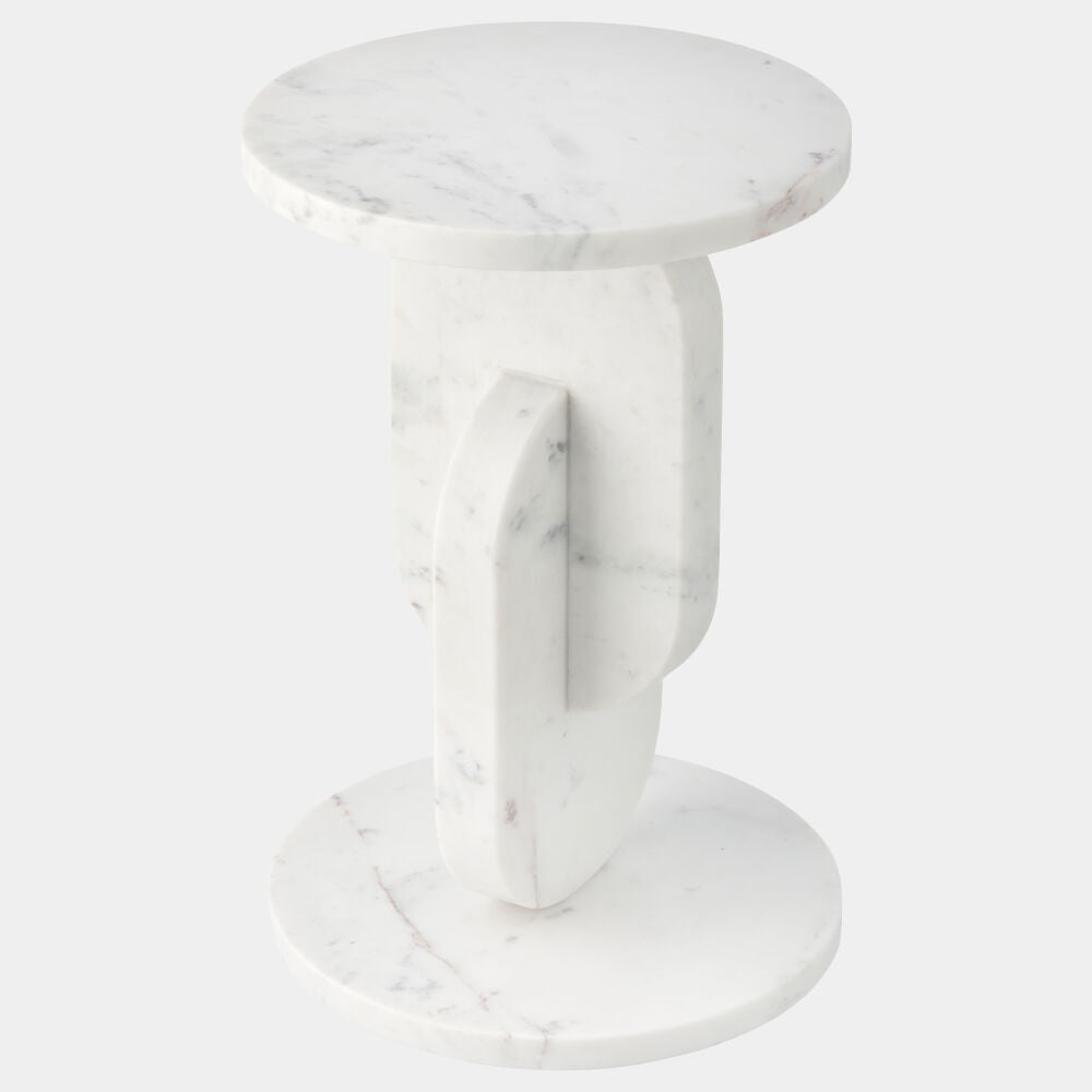 Anello Side Table, White