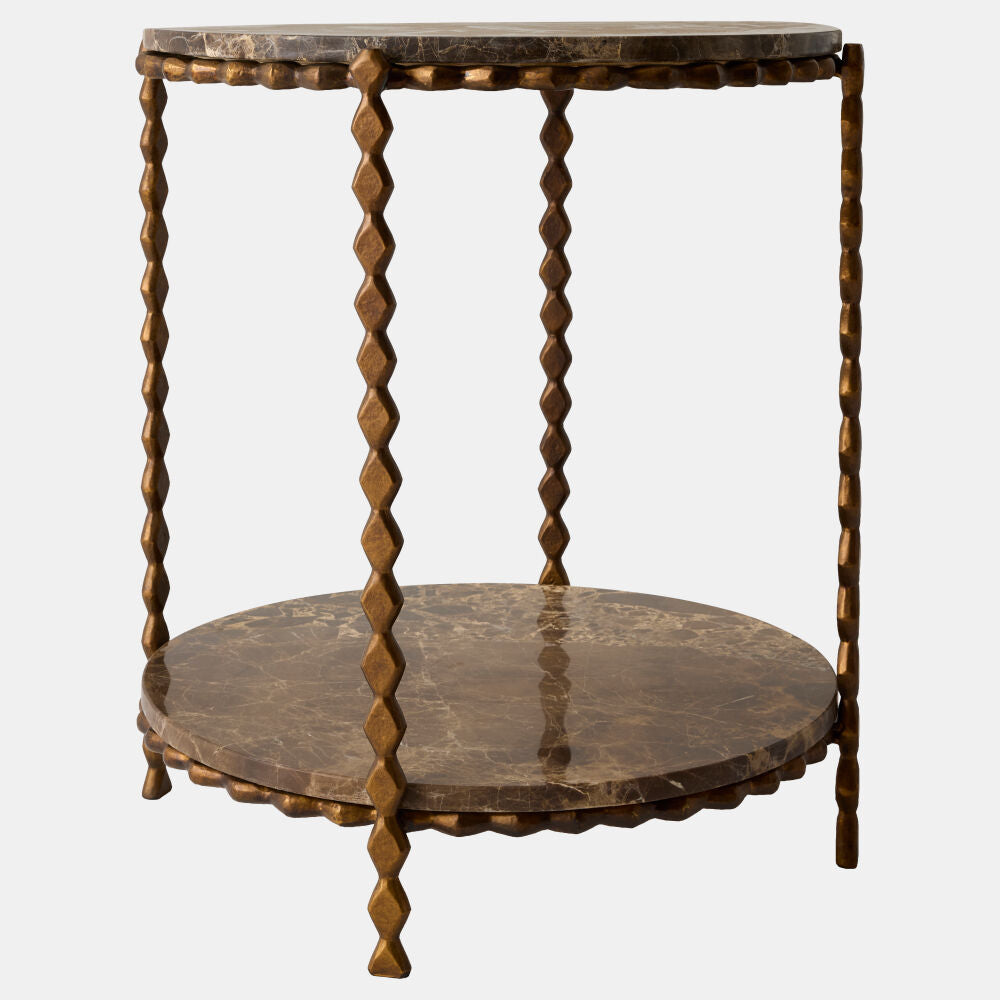 Bobina Side Table, Emperador