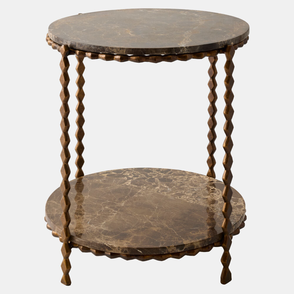Bobina Side Table, Emperador