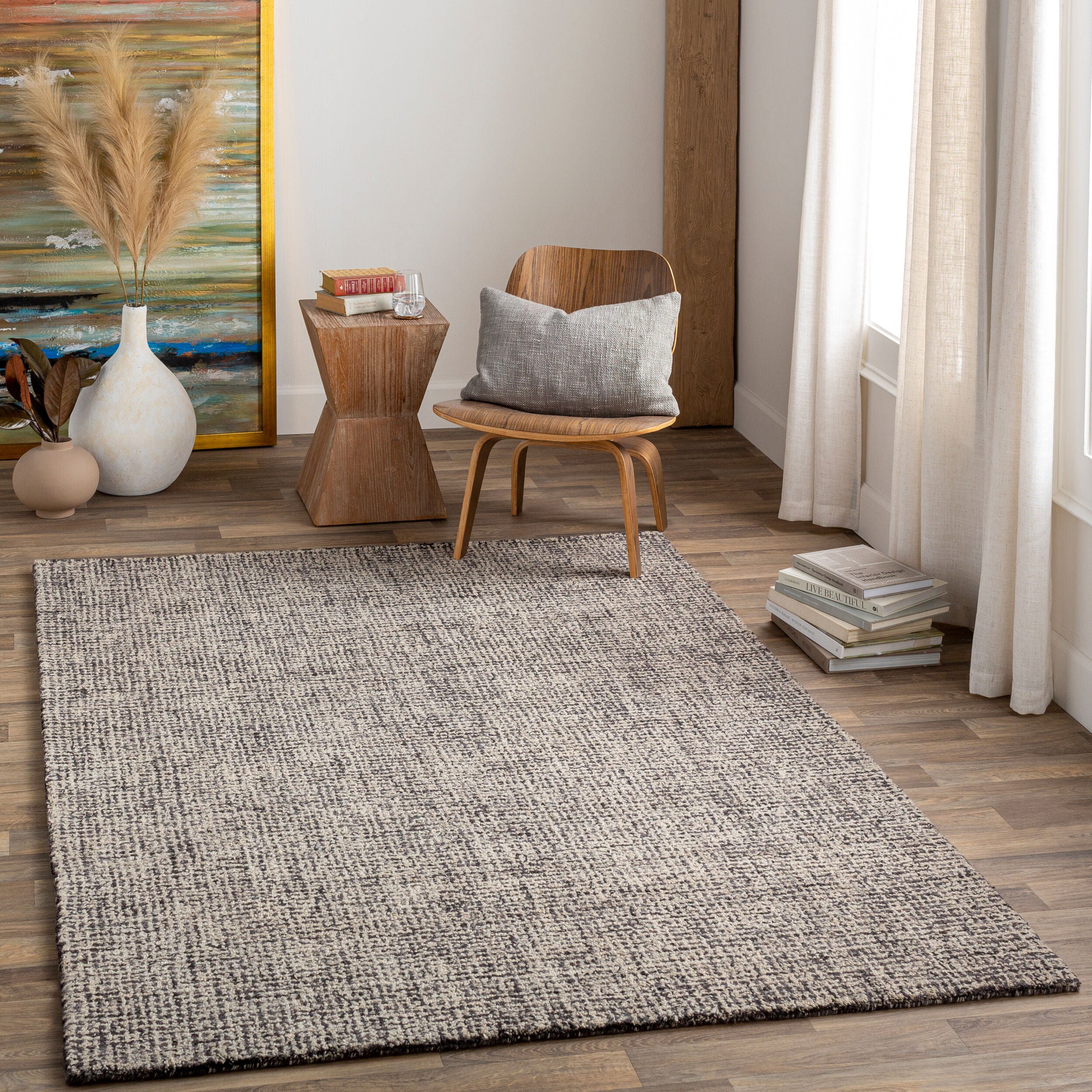 Aiden rug in room