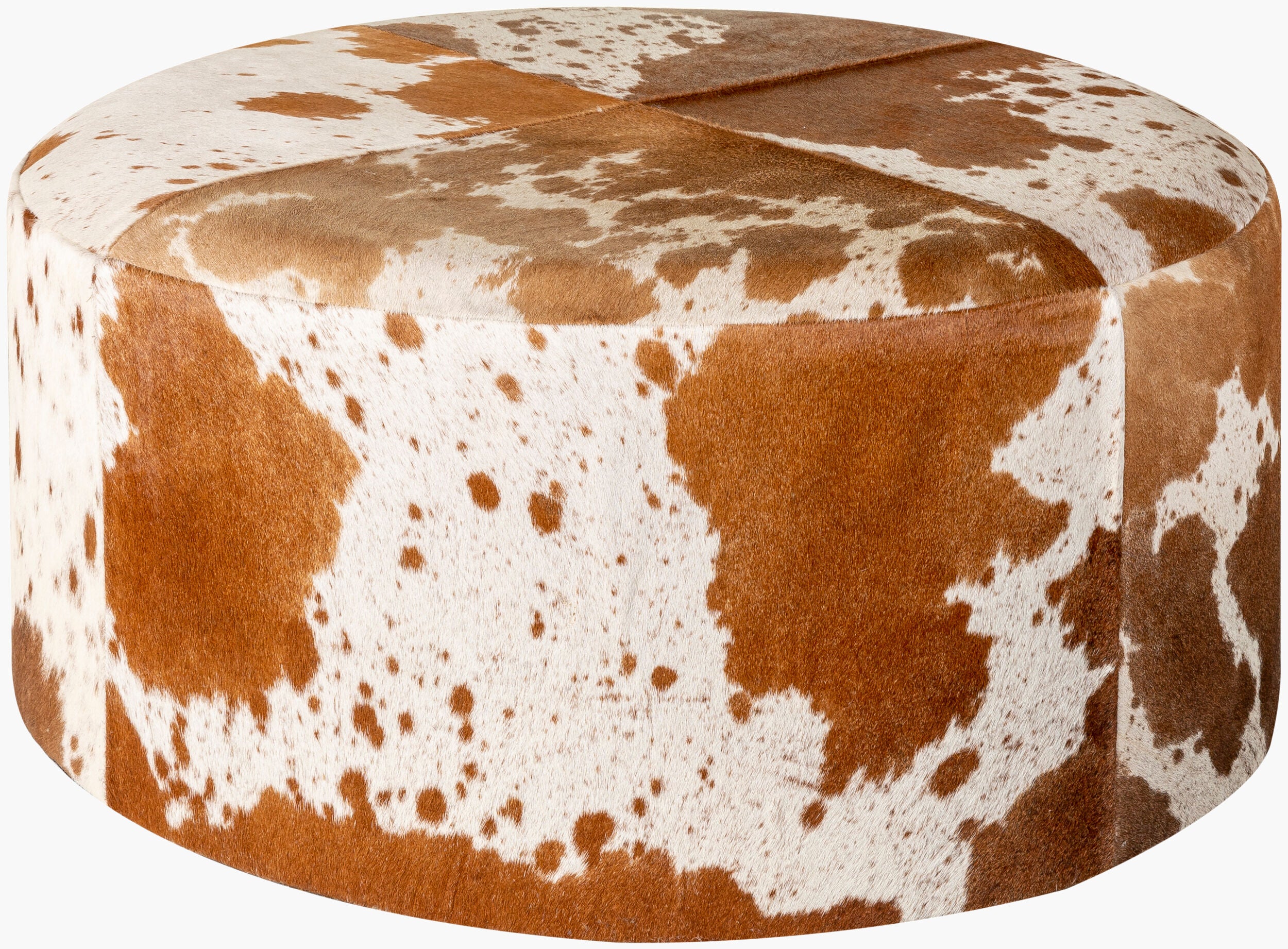 Abilene hide cocktail ottoman
