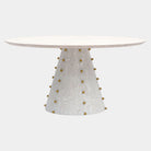 Sferico Dining Table, White Burl