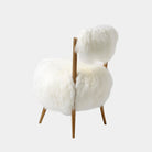 Nimbo Accent Chair, White Shearling