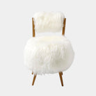 Nimbo Accent Chair, White Shearling