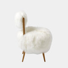 Nimbo Accent Chair, White Shearling