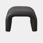 Riposo Stool, Graphite Leather