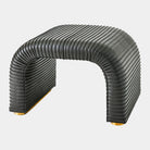 Riposo Stool, Graphite Leather