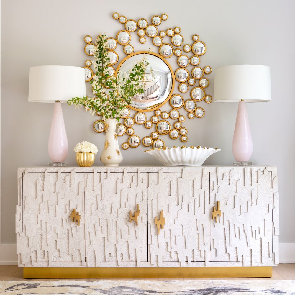 Acquario Mirror, Gold Leaf