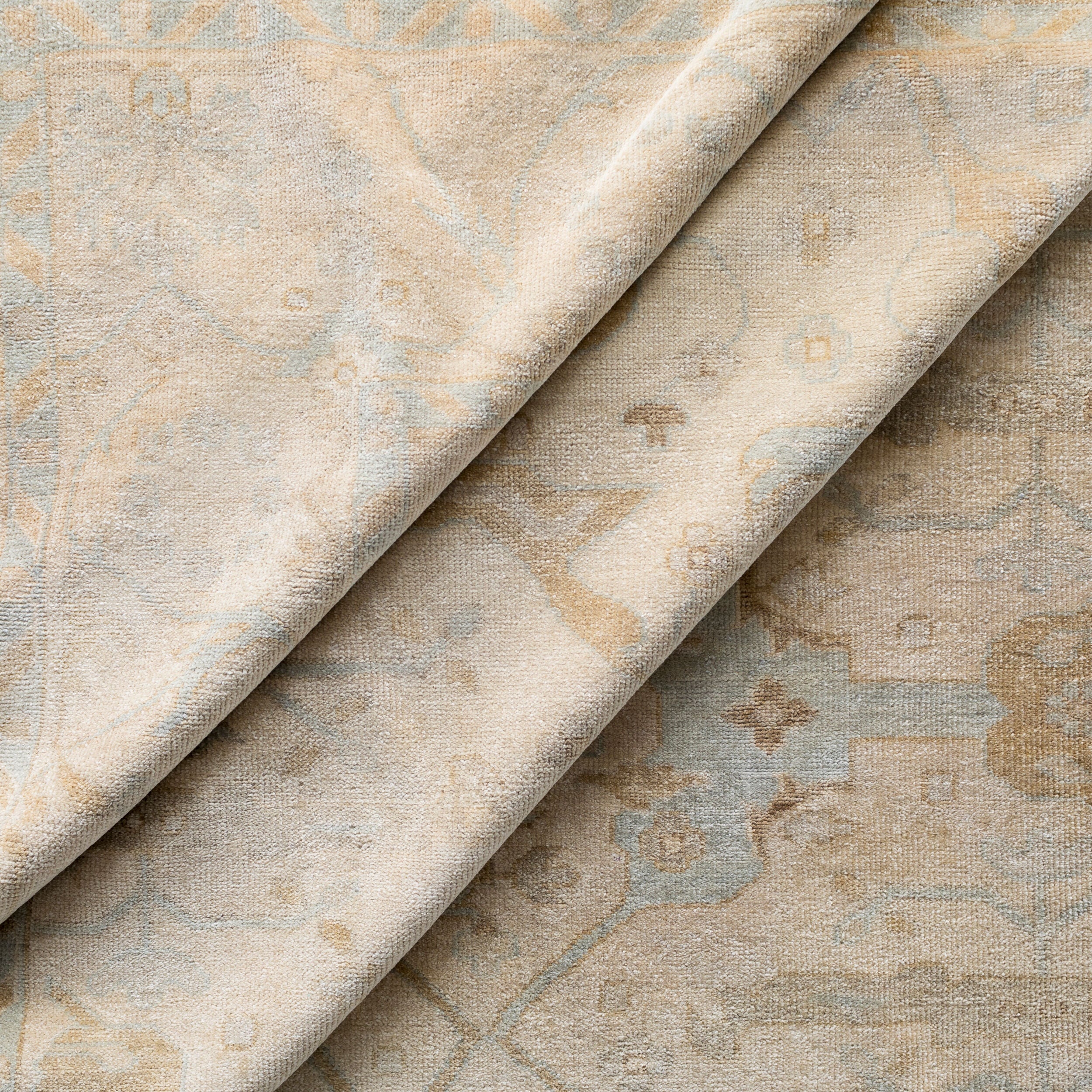 Antique rug styled