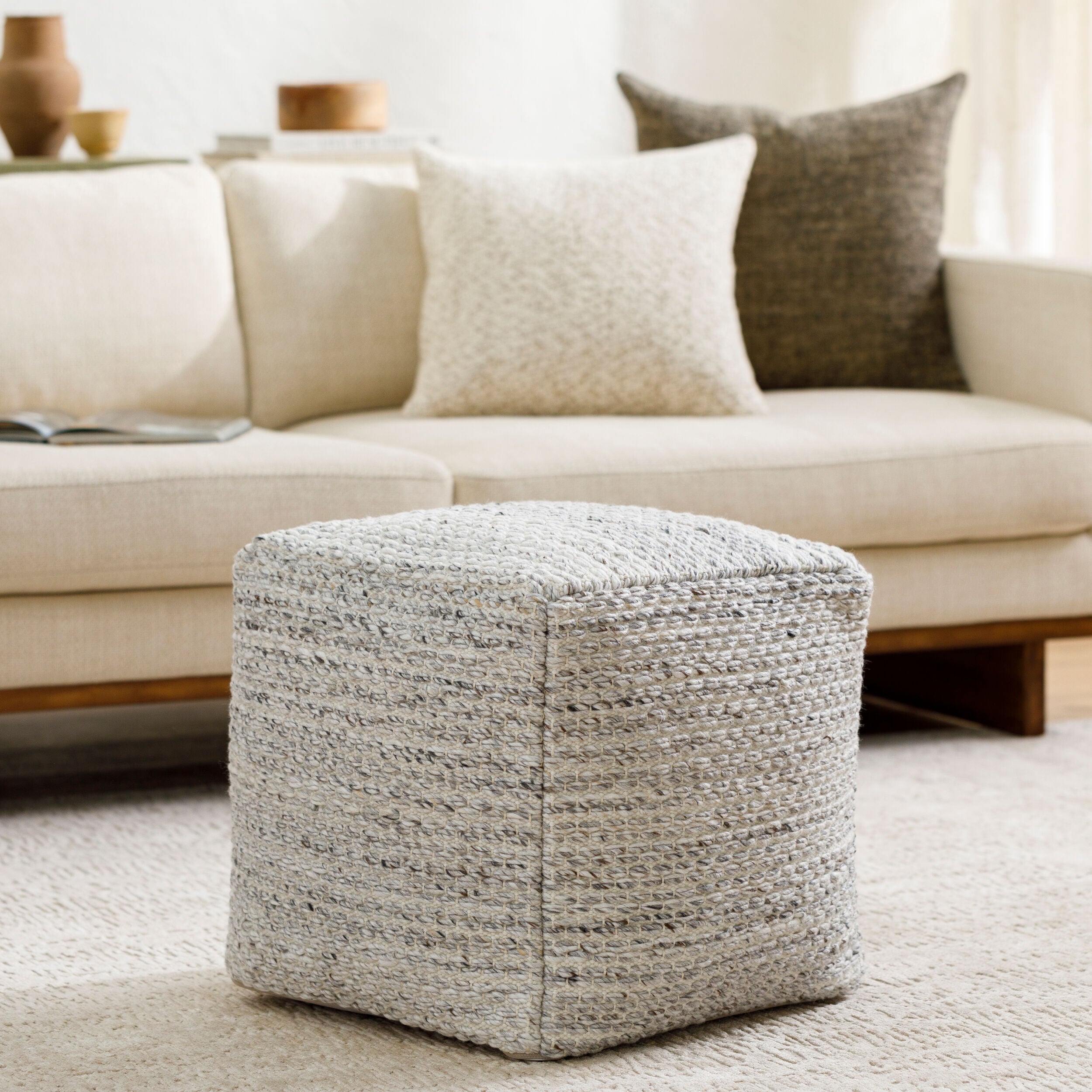 Averill pouf styled