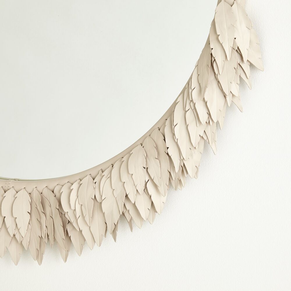 Corona Mirror, Ivory