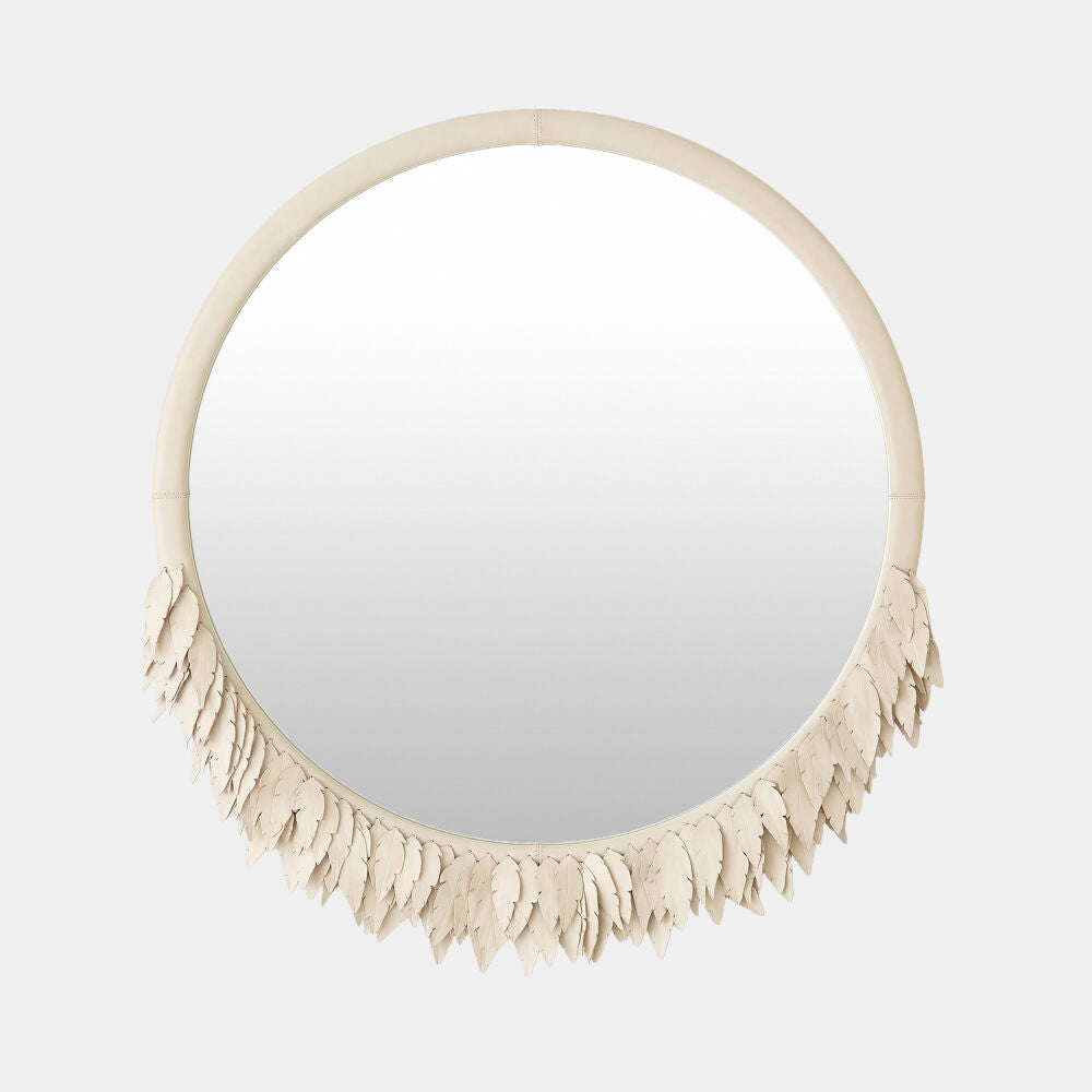Corona Mirror, Ivory
