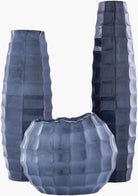 Cirio blue ceramic vase set