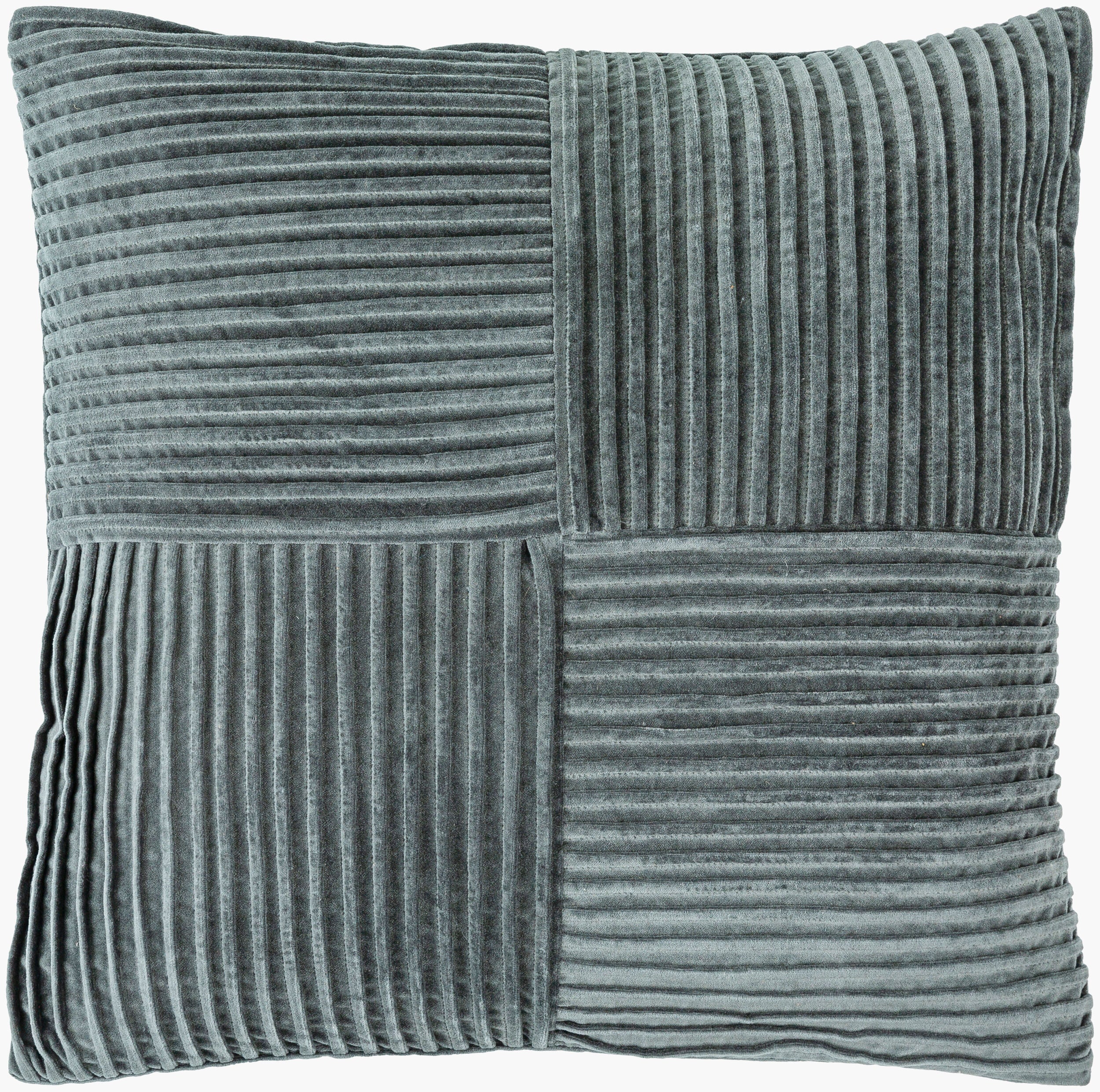 Conrad pleated velvet pillow