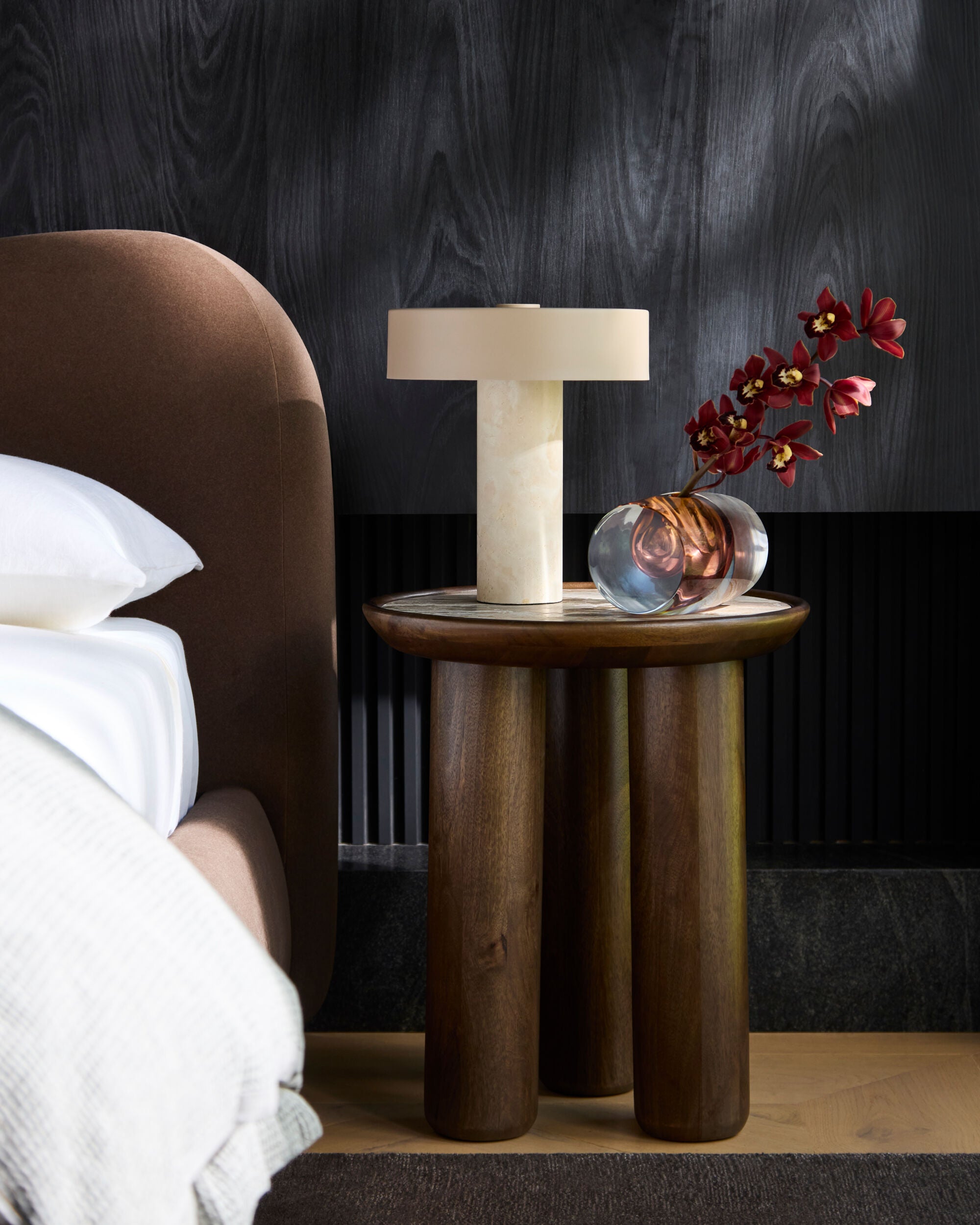 Shown in a styled room
