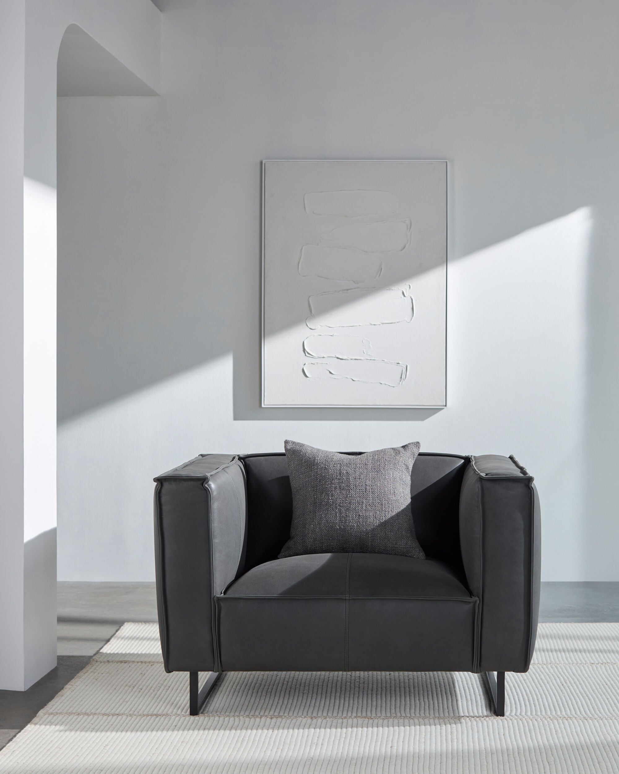 Shown in a styled room
