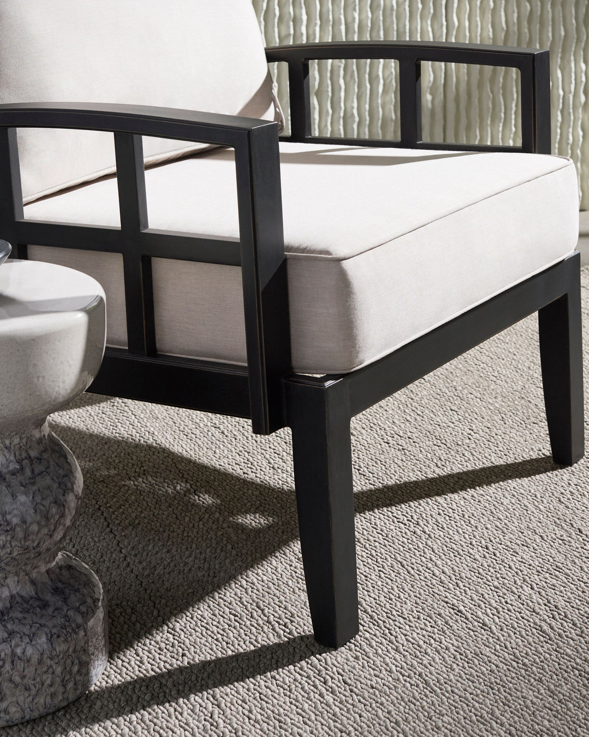 Shown in a styled room