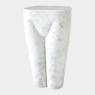 Torso Stool, White Marble