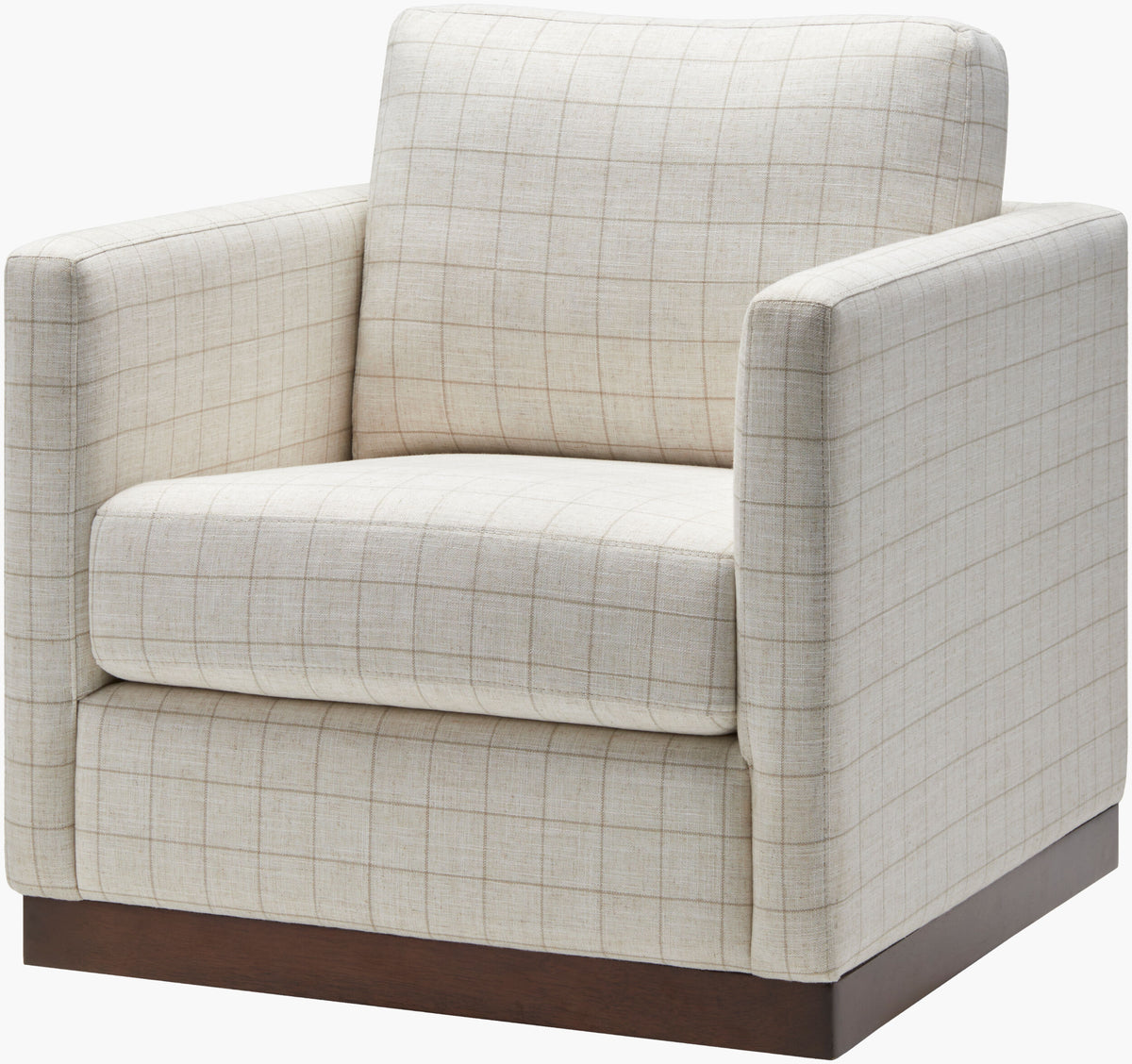 Shoal Accent Chair, Ivory Windowpane