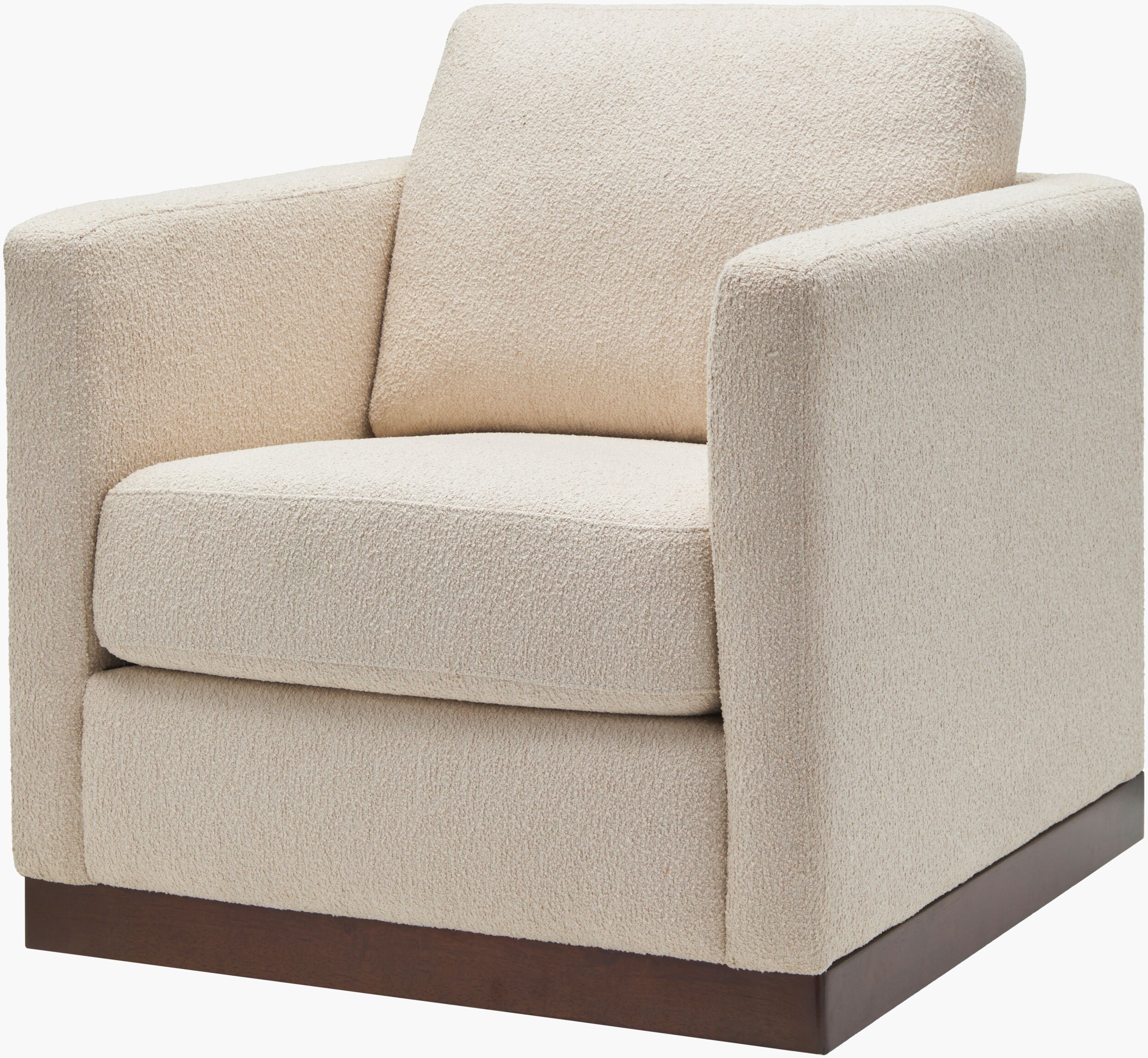 Shoal Accent Chair, Cream Boucle