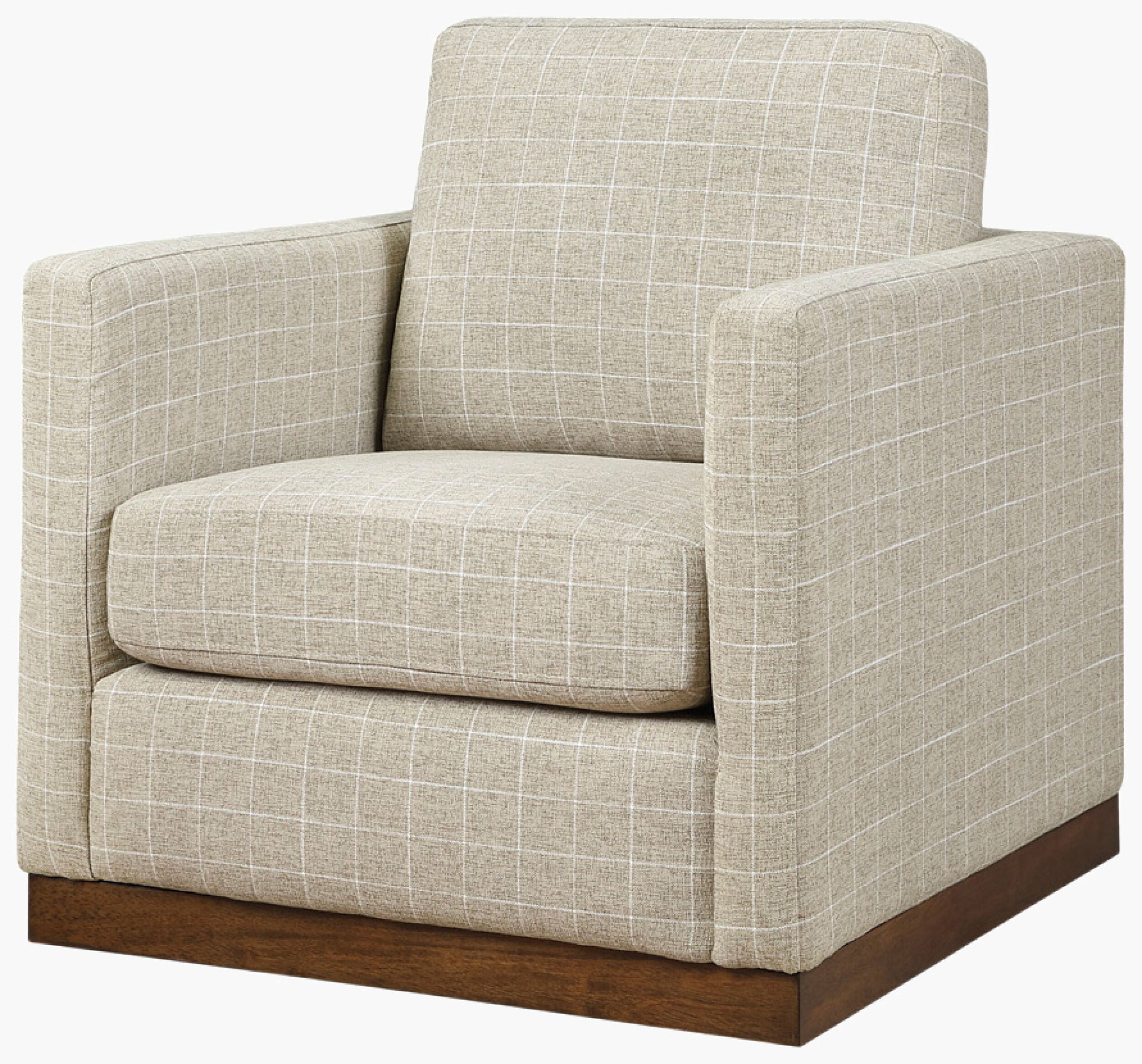 Shoal Accent Chair, Oat Windowpane