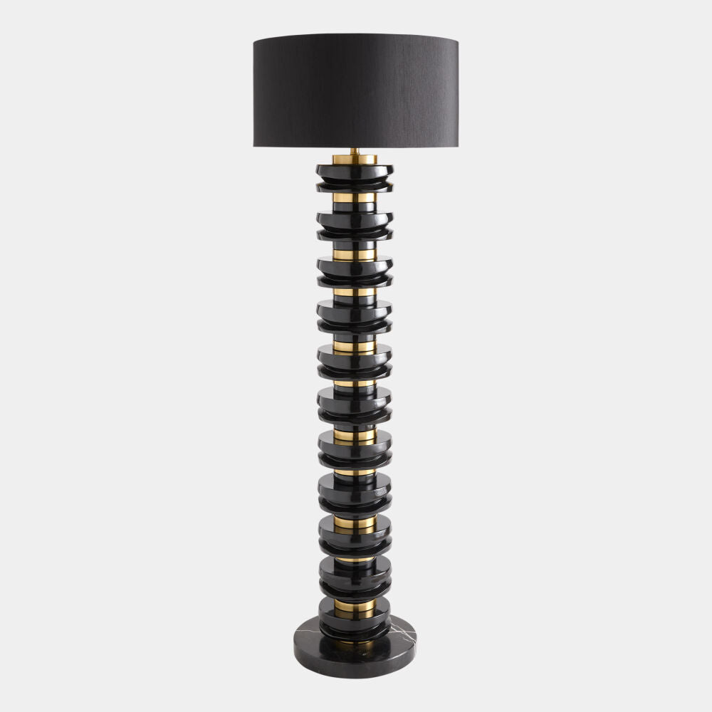 Umbra Stacked Floor Lamp, Black