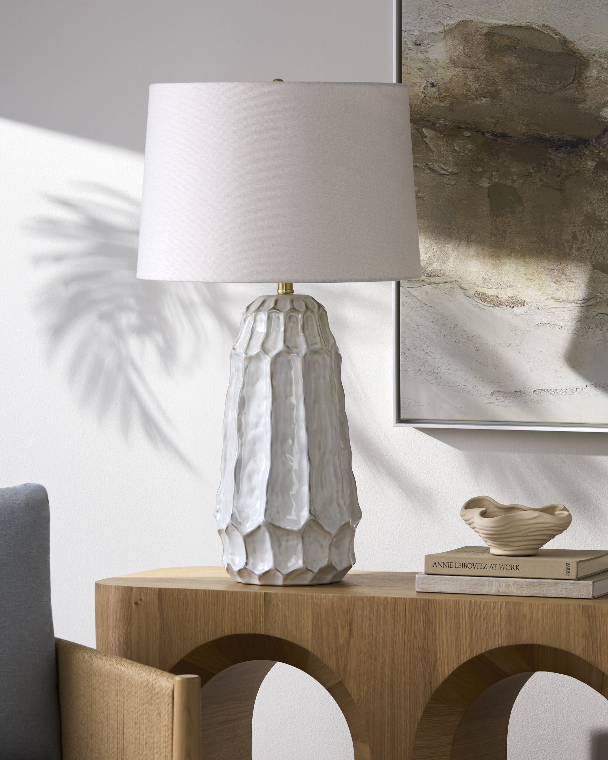 Aqua Stone Accent Table Lamp