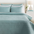 Moonflower Quilt, Ice Blue