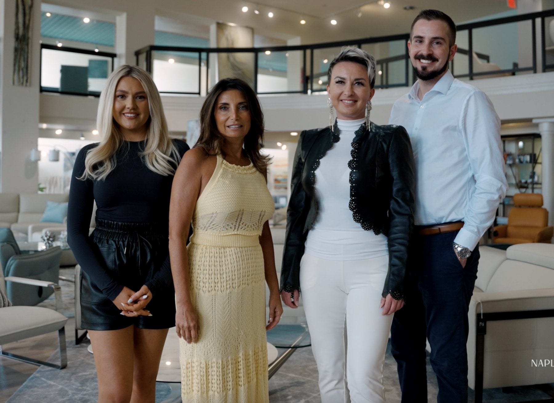 The family behind Naples Leather and Roma & Ash, in the Naples showroom