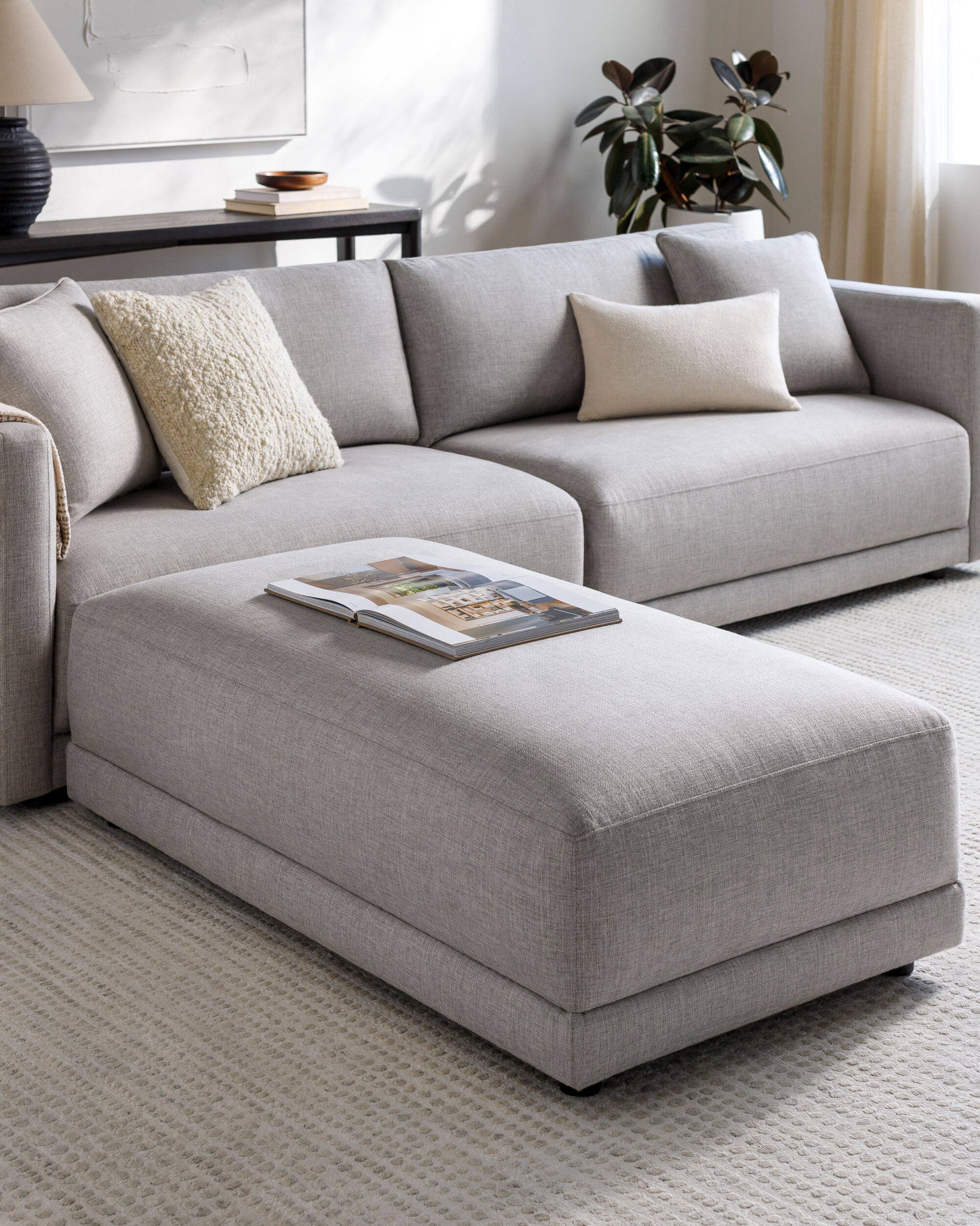 Shown in a styled room