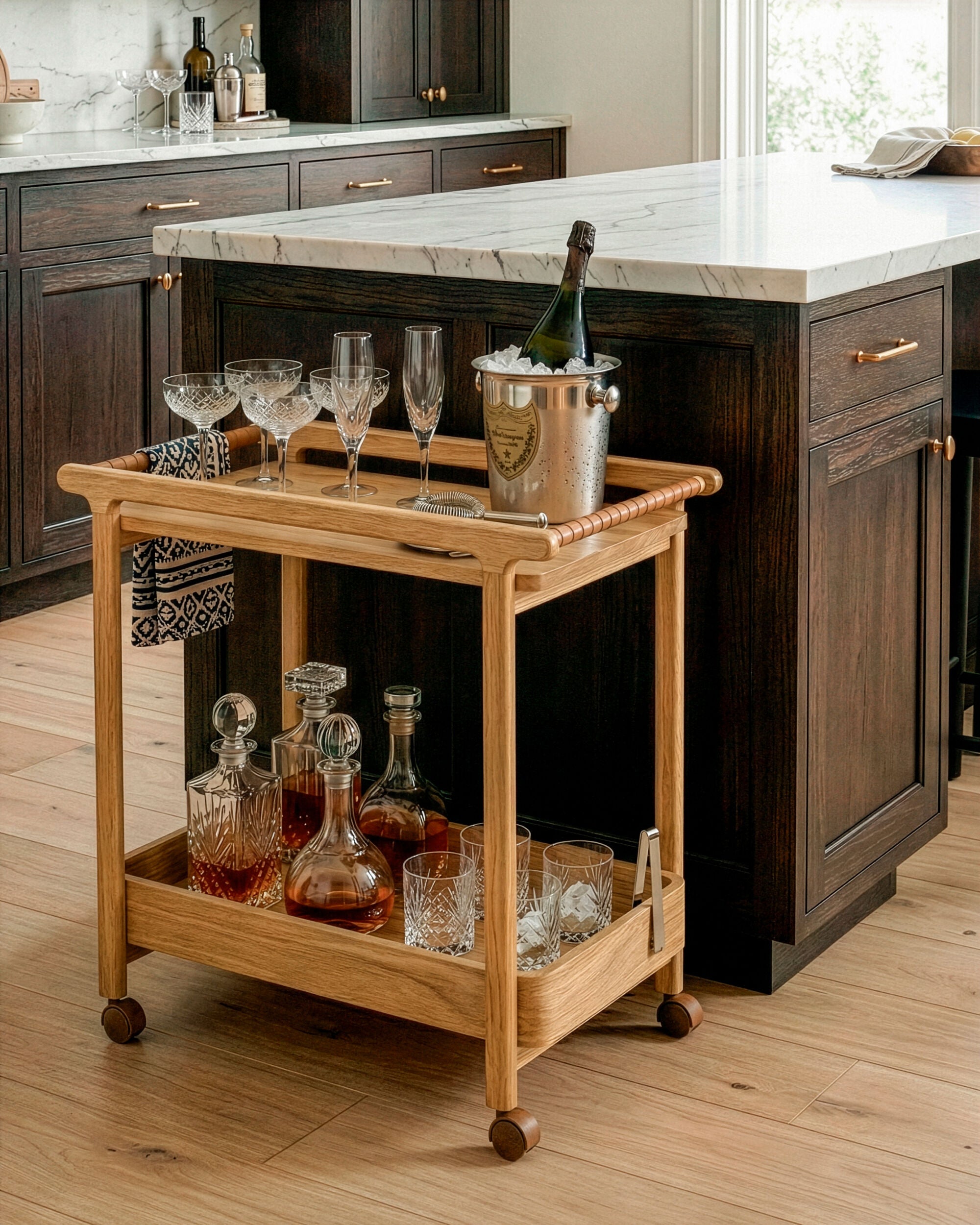 Shown in a styled room