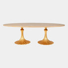 Scanalato Double Dining Table, Cerused