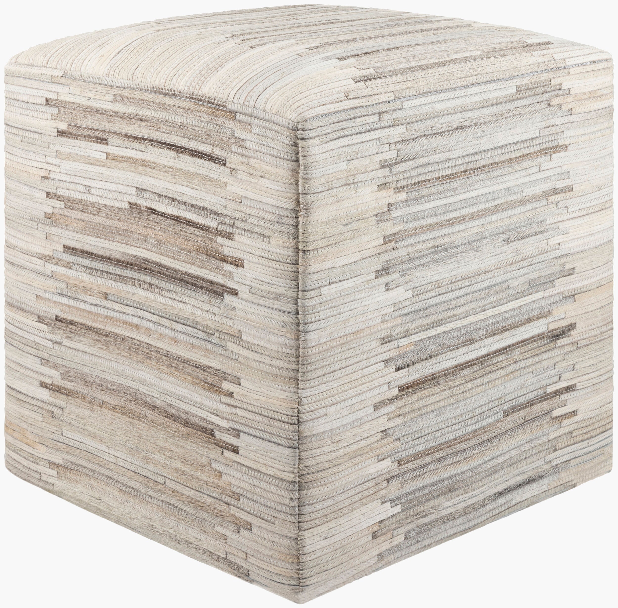 Zander hide ottoman